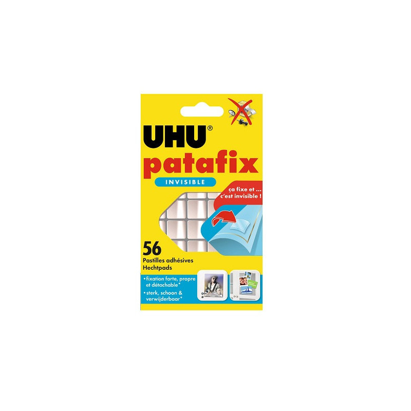 PASTILLES ADHESIVES UHU PATAFIX TRANSP. 56PCS