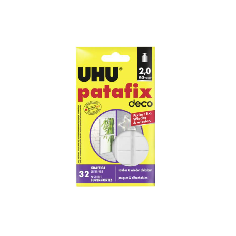 PASTILLES ADHESIVES UHU PATAFIX DECO 32PCS