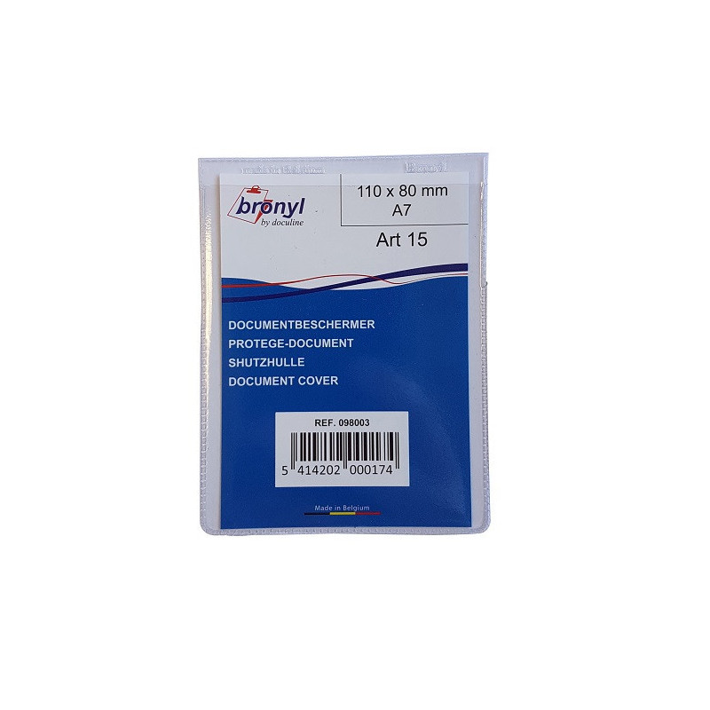 ETUI BRONYL TRANSP. 110X80MM