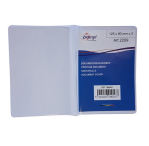 ETUI BRONYL TRANSP. 125X90MM X 2 VOLETS