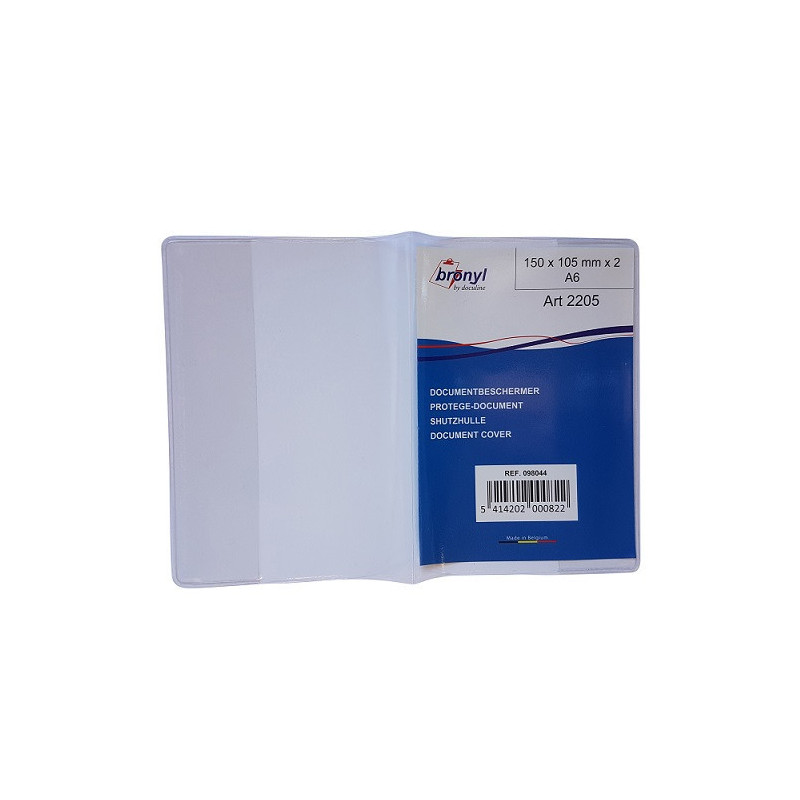 ETUI BRONYL TRANSP. 150X105MM X 2 VOLETS