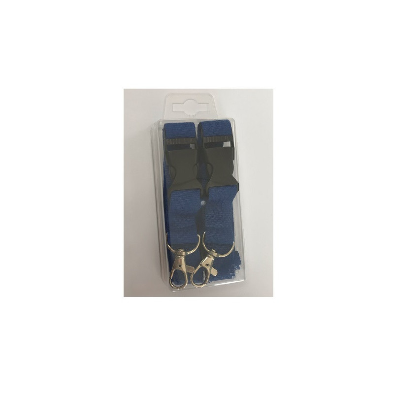 LACET TEXTILE BRONYL BLEU 2PCS