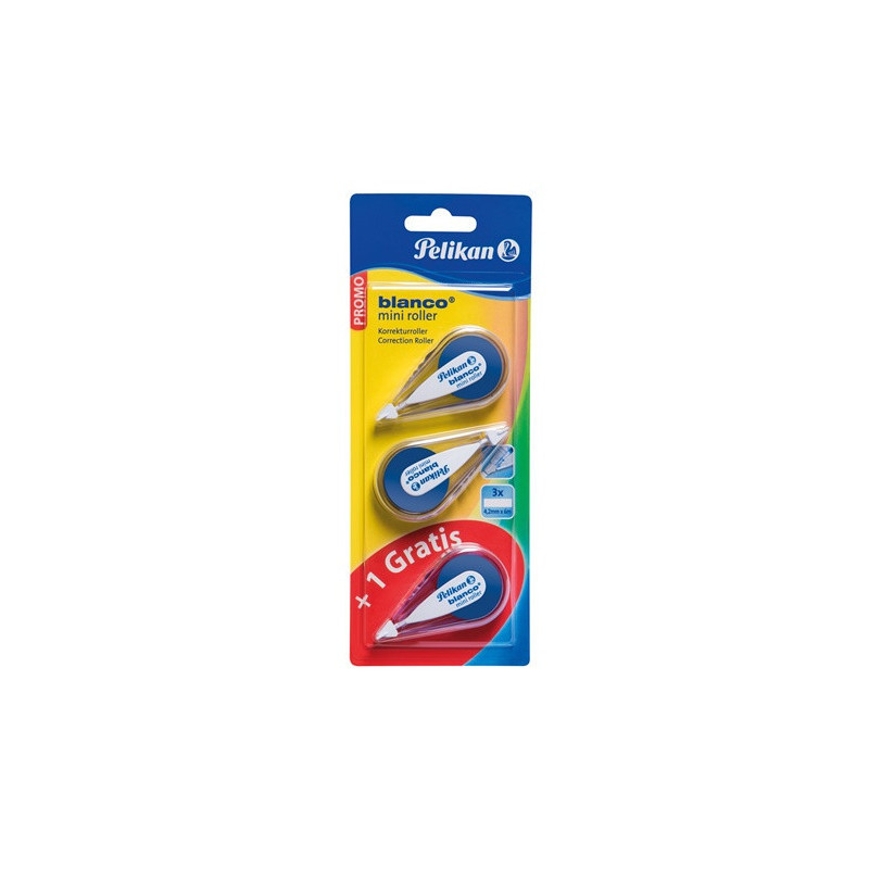 CORRECTEUR ROLLER PELIKAN MINI 2+1GRATUIT BLISTER (300001153)