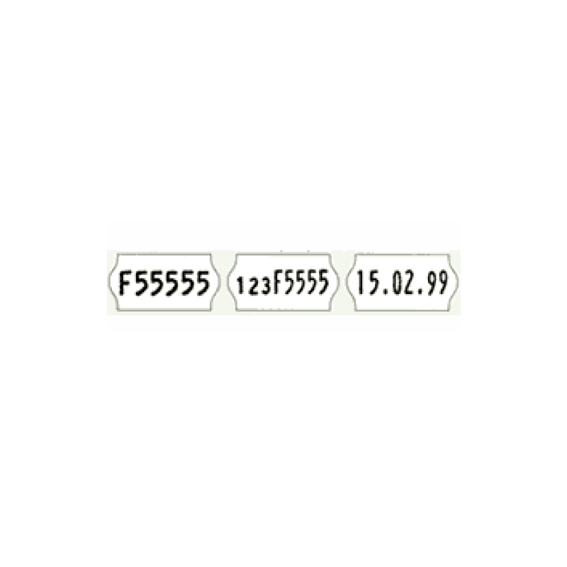 ETIQ.26X12MM POUR ETIQUETEUSE C6 ET C8 BLANC ENLEVABLE 1500PCS