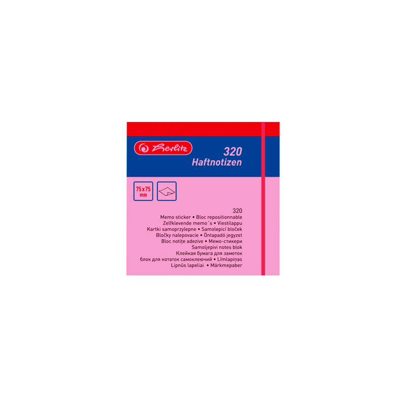 NOTES ADHES. 75X75MM HERLITZ CUBE ASS (300008427)