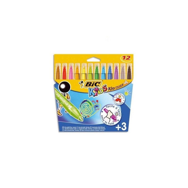FEUTRE ECO.BIC KIDS KID XL 12PCS