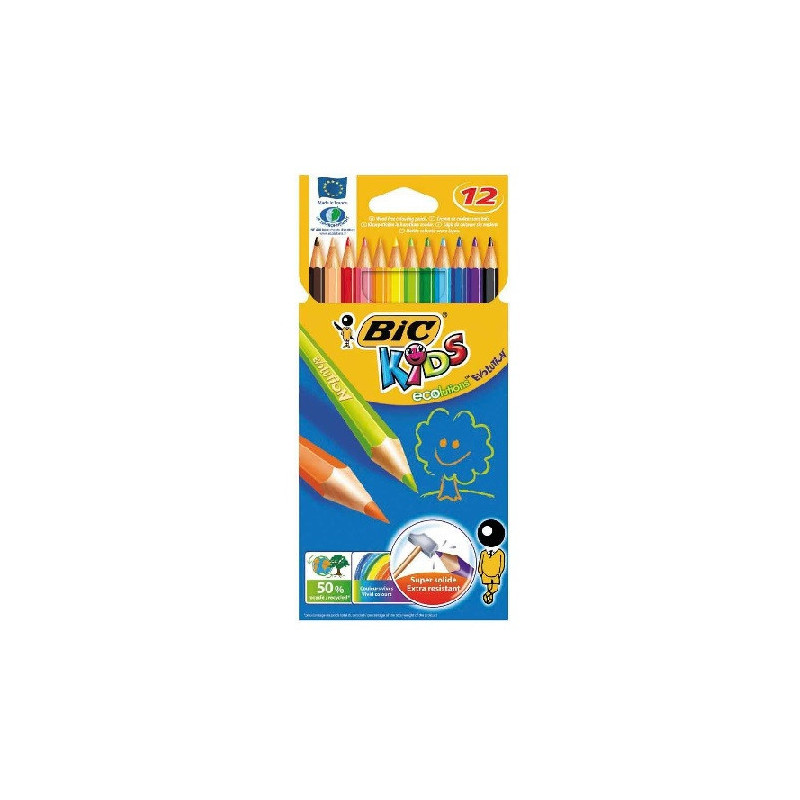 CRAYON COUL. BIC EVOLUTION 12PCS