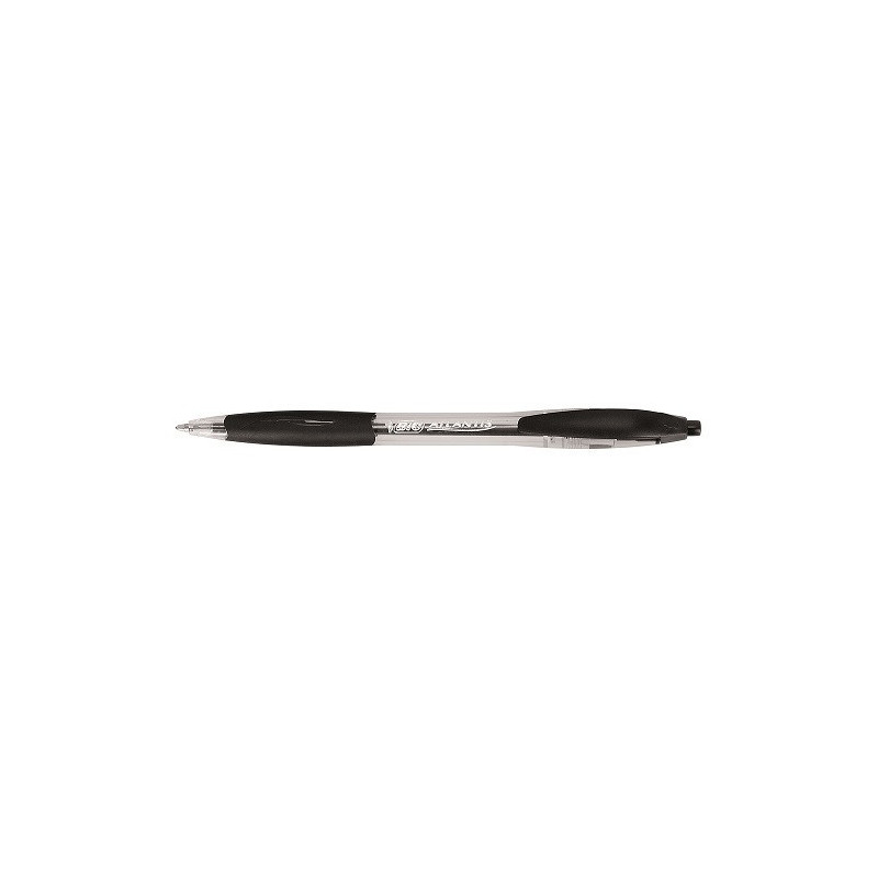 STYLO BILLE BIC ATLANTIS M NOIR RETRACTABLE