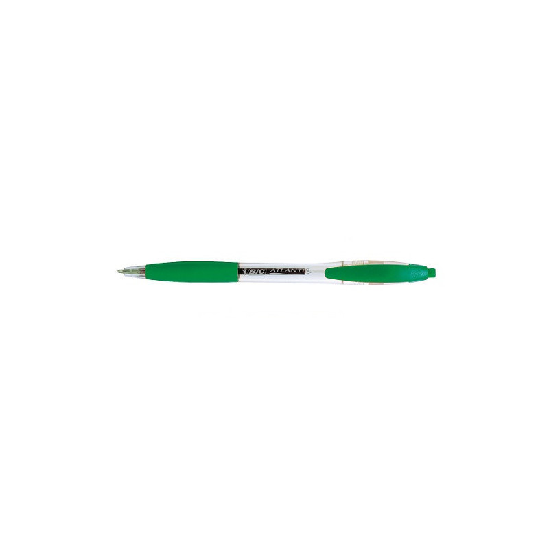 STYLO BILLE BIC ATLANTIS M VERT RETRACTABLE