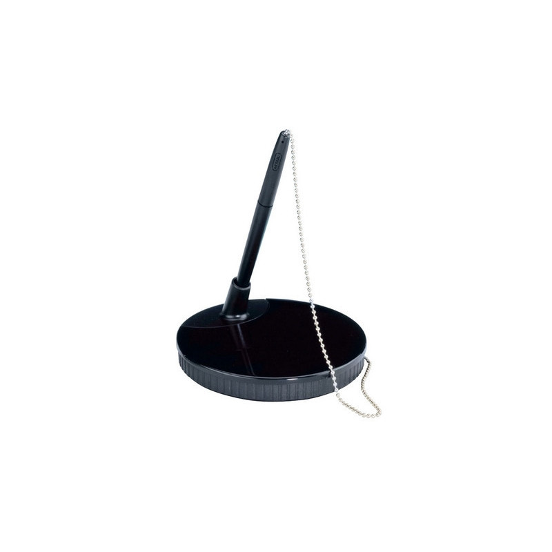 PORTE-STYLO AVEC CHAINE MAUL NOIR