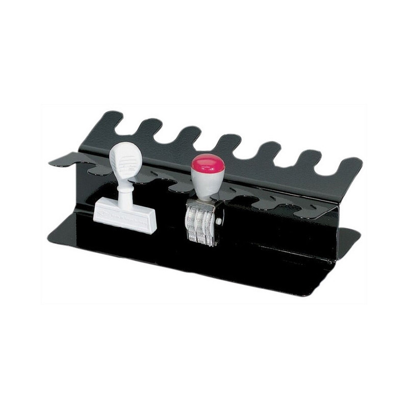PORTE-TIMBRES POUR 12 PLACES NOIR