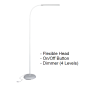 LAMPADAIRE DE BUREAU MAUL LED PIRRO BLANC