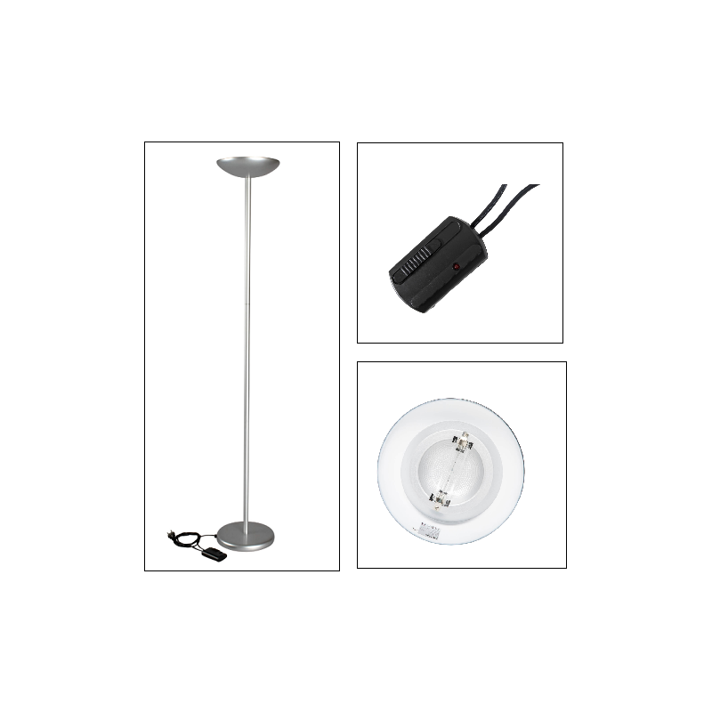 LAMPADAIRE DE BUREAU MAUL SKY ARGENTE