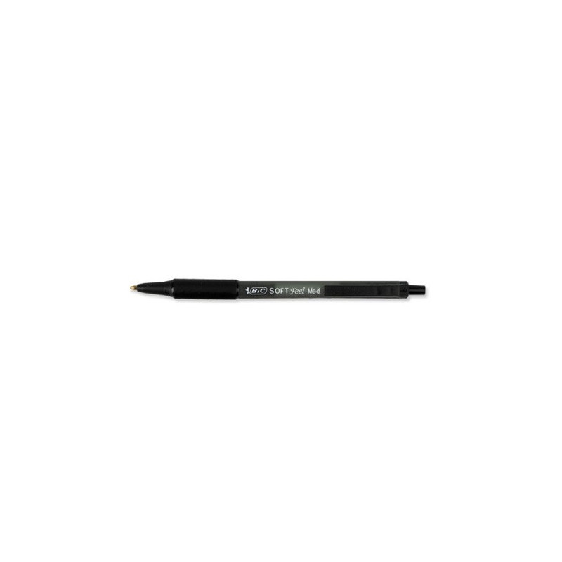 STYLO BILLE BIC SOFT FEEL CLIC GRIP NOIR (837397)