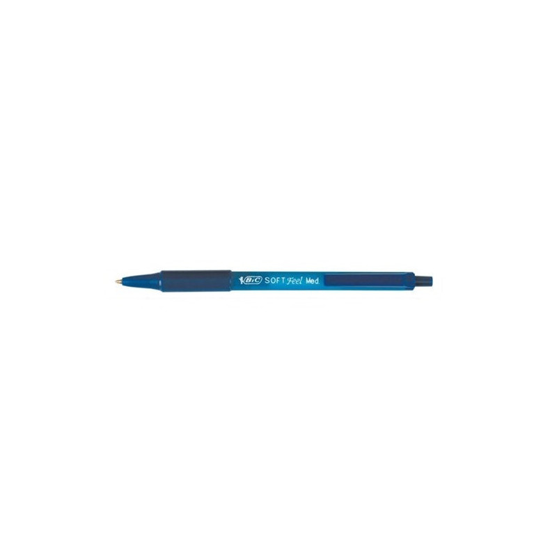 STYLO BILLE BIC SOFT FEEL CLIC GRIP BLEU (837398)