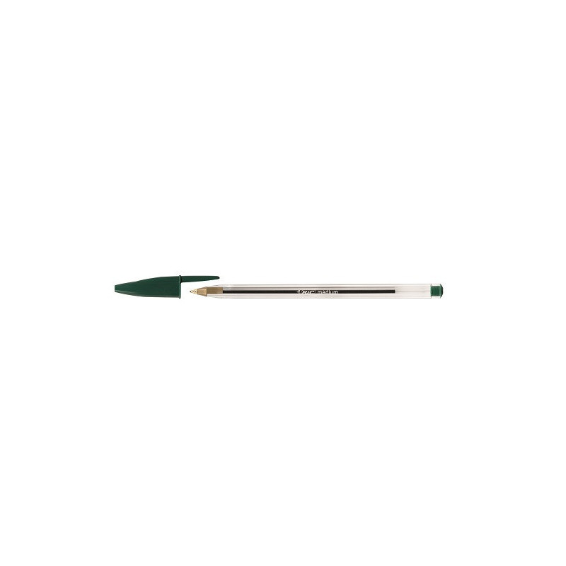 STYLO BILLE BIC CRISTAL VERT MEDIUM