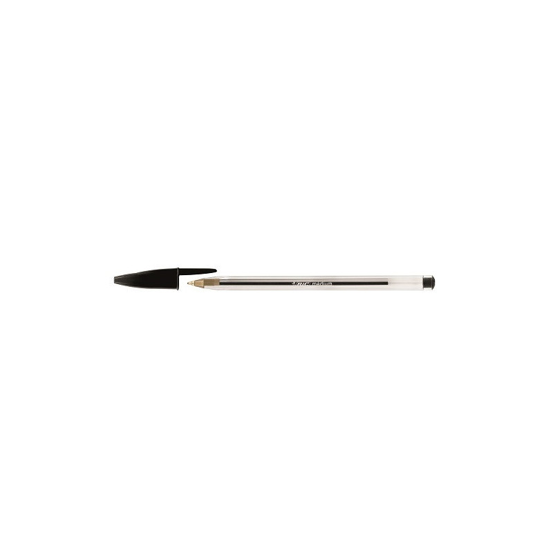 STYLO BILLE BIC CRISTAL NOIR MEDIUM