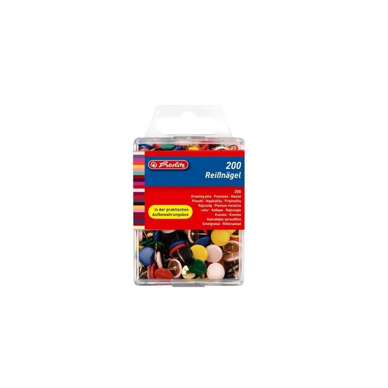 PUNAISES HERLITZ COLORÉES 200PCS (300010463)