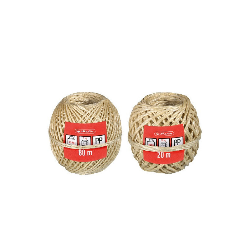 FICELLE HERLITZ 20M-5KG / 80M-20KG BRUN 2PCS (300010503)