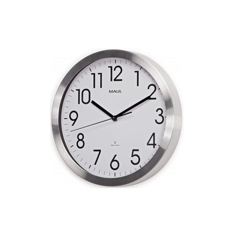 HORLOGE MAUL RADIO CONTROLLEE Ø 30CM BLANC