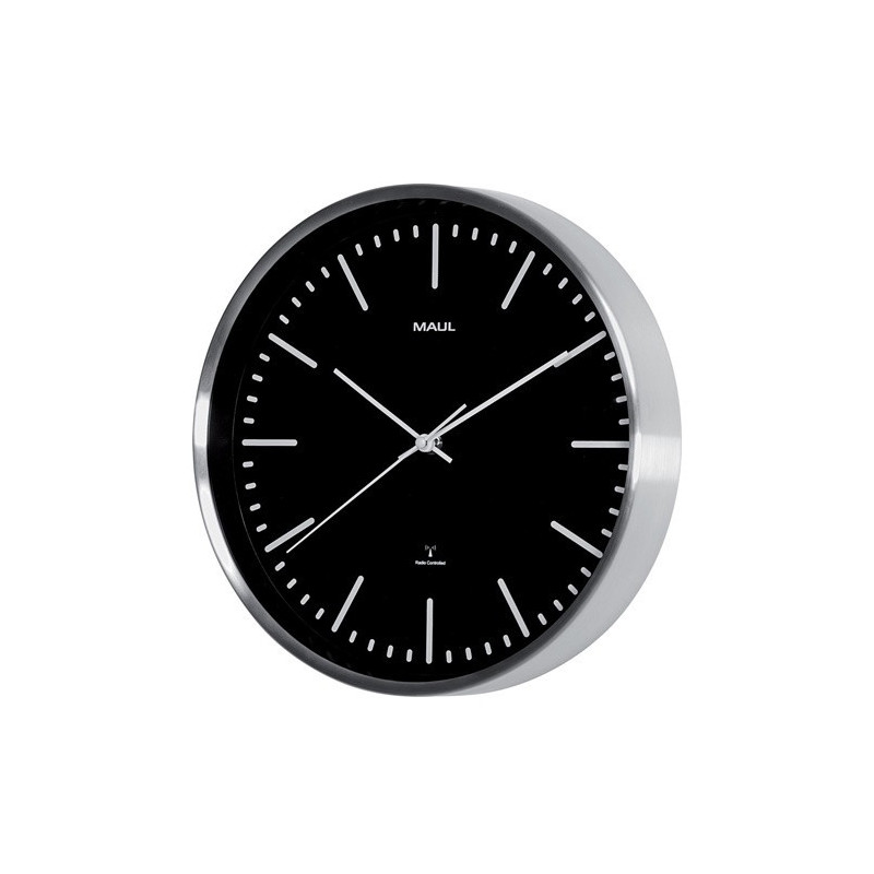 HORLOGE MAUL RADIO CONTROLLEE Ø 30CM NOIR
