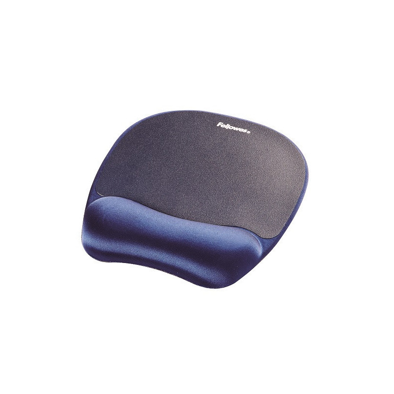 TAPIS-SOURIS AVEC REPOSE-POIGNET FELLOWES EN MOUSSE BLEU