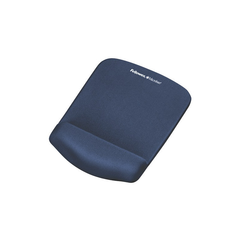 TAPIS-SOURIS AVEC REPOSE-POIGNET FELLOWES PLUSH-TOUCH BLEU