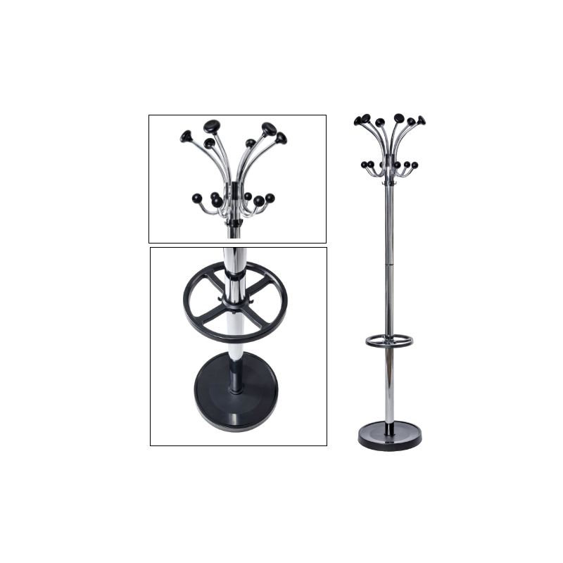PORTE-MANTEAUX MAUL ARGENT CLAIR