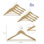 CINTRE EN BOIS MAUL BOIS 8PCS