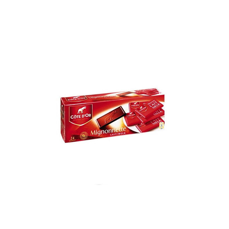 CHOCOLAT COTE D'OR LAIT MIGNONETTES 24PCS