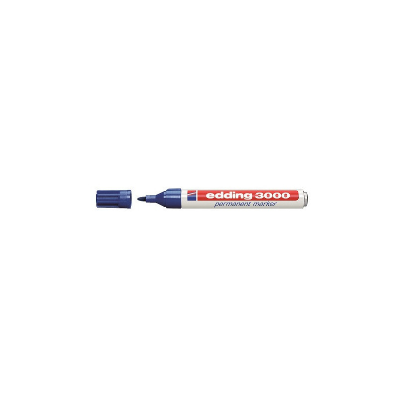 MARQUEUR PER. EDDING 3000 1,5-3MM BLEU POINTE RONDE CORPS EN METAL