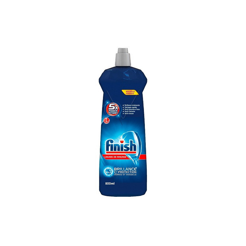 LAVE-VAISSELLE LIQUIDE DE RINCAGE FINISH 800ML