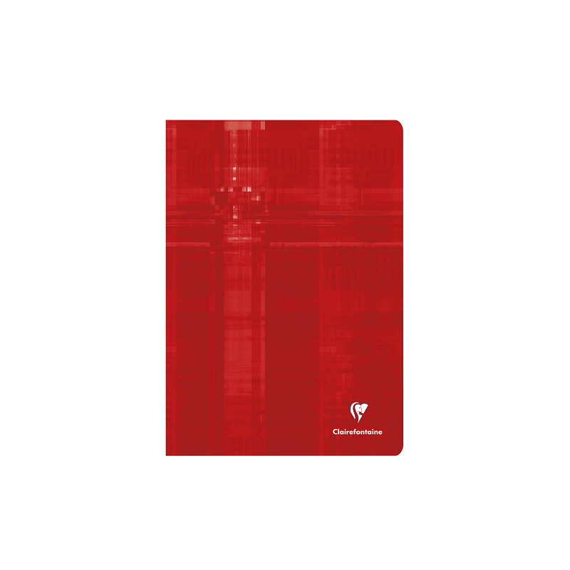 CAHIER CLAIREF. PIQ. A4 QUAD.+M 40FLS ROUGE