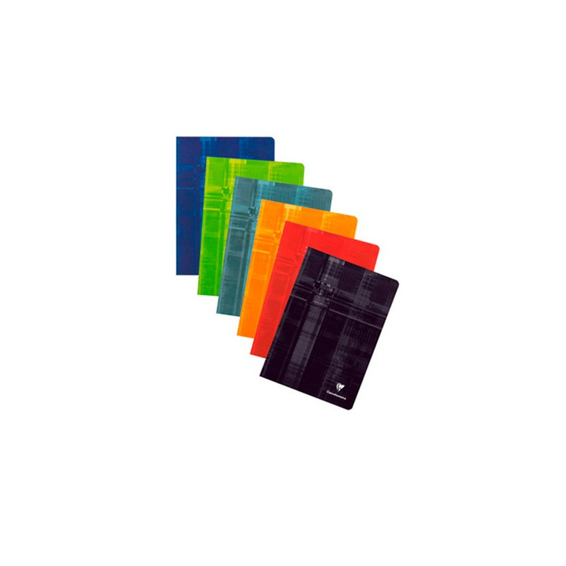CAHIER CLAIREF. PIQ. A4 QUAD.+M 40FLS ASS. 10PCS