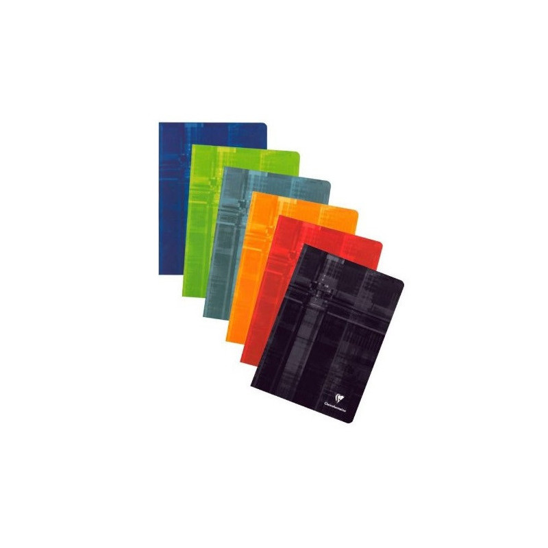 CAHIER CLAIREF. PIQ. A4 QUAD.+M 60FLS ASS. 10PCS