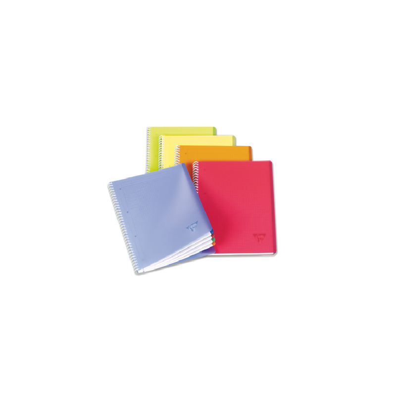 CAHIER CLAIREF. REL.INT. A4+ QUAD. 80FLS ASS.