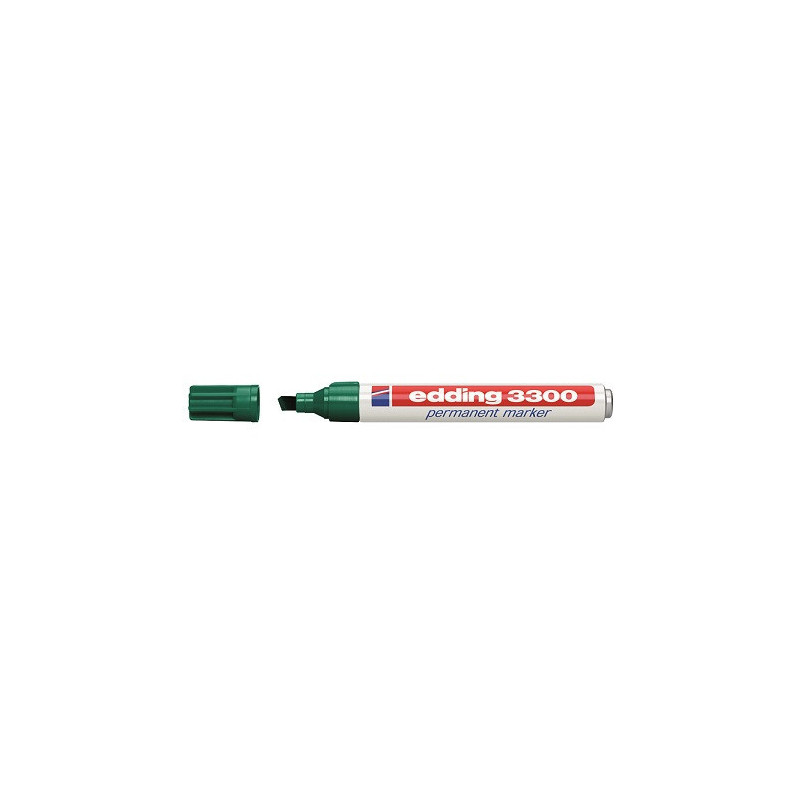 MARQUEUR PER. EDDING 3300V 1-5MM VERT POINTE BISEAUTE CORPS EN METAL
