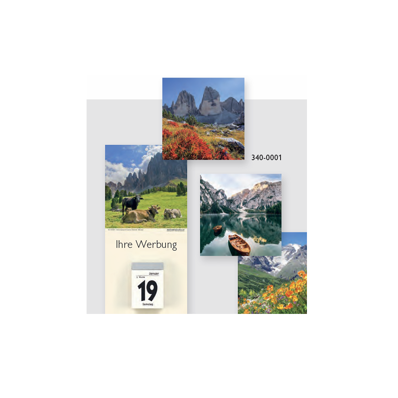 DOS CALENDRIER PAYSAGES ASS. 145X295MM