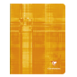 CAHIER CLAIREF. PIQ. A5 QUAD.+M 36FLS JAUNE
