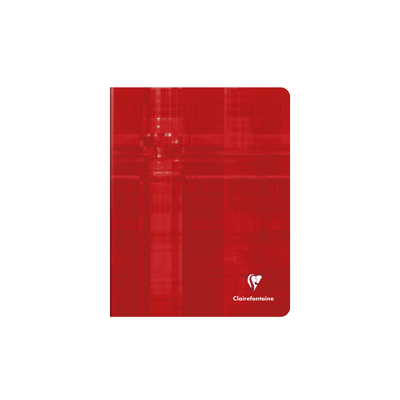 CAHIER CLAIREF. PIQ. A5 QUAD.+M 60FLS ROUGE