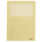 CHEMISE CART. A4 FENETRE LEITZ JAUNE