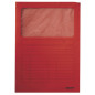 CHEMISE CART. A4 FENETRE LEITZ ROUGE