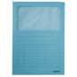 CHEMISE CART. A4 FENETRE LEITZ BLEU CLAIR