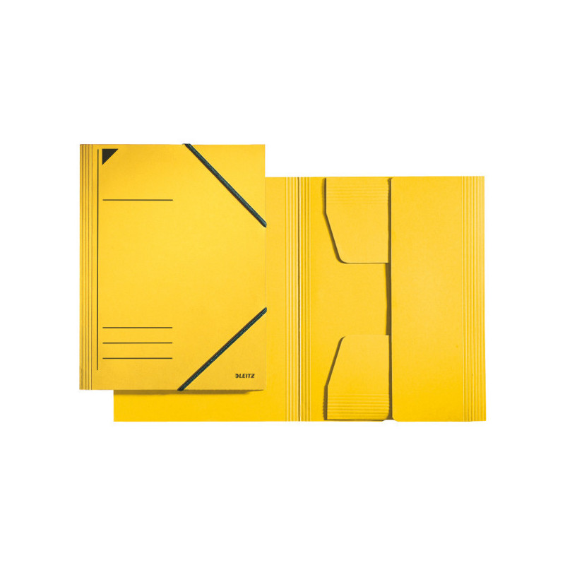 FARDE A ELAST. A4 CART. LEITZ JAUNE
