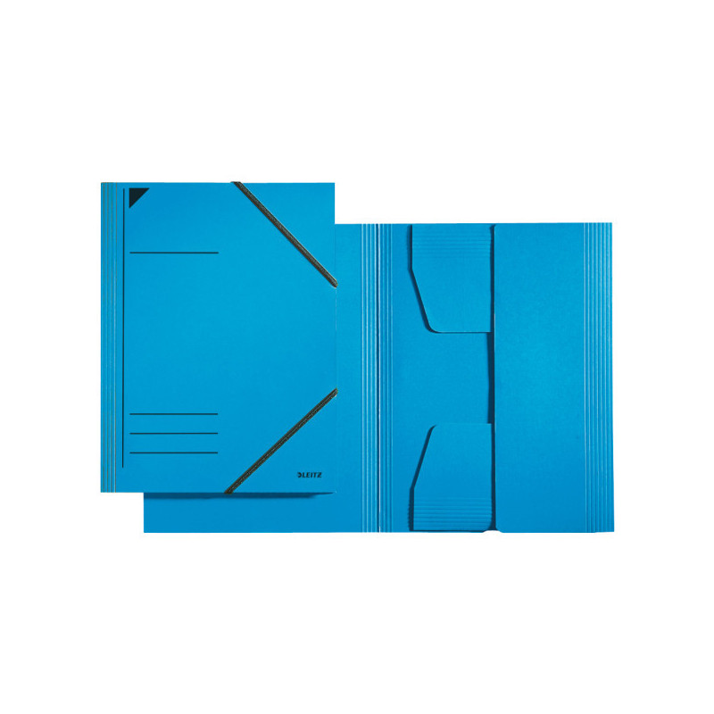FARDE A ELAST. A4 CART. LEITZ BLEU