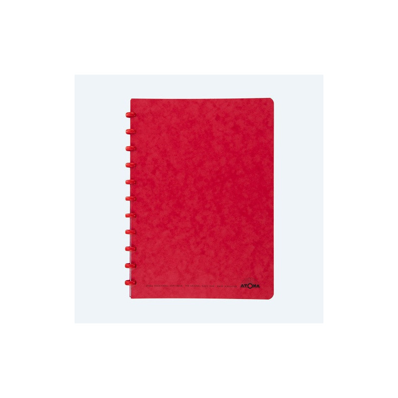 CAHIER ATOMA A4 CARTON QUAD. ROUGE