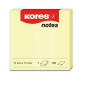 NOTES ADHES. 75X75MM KORES JAUNE