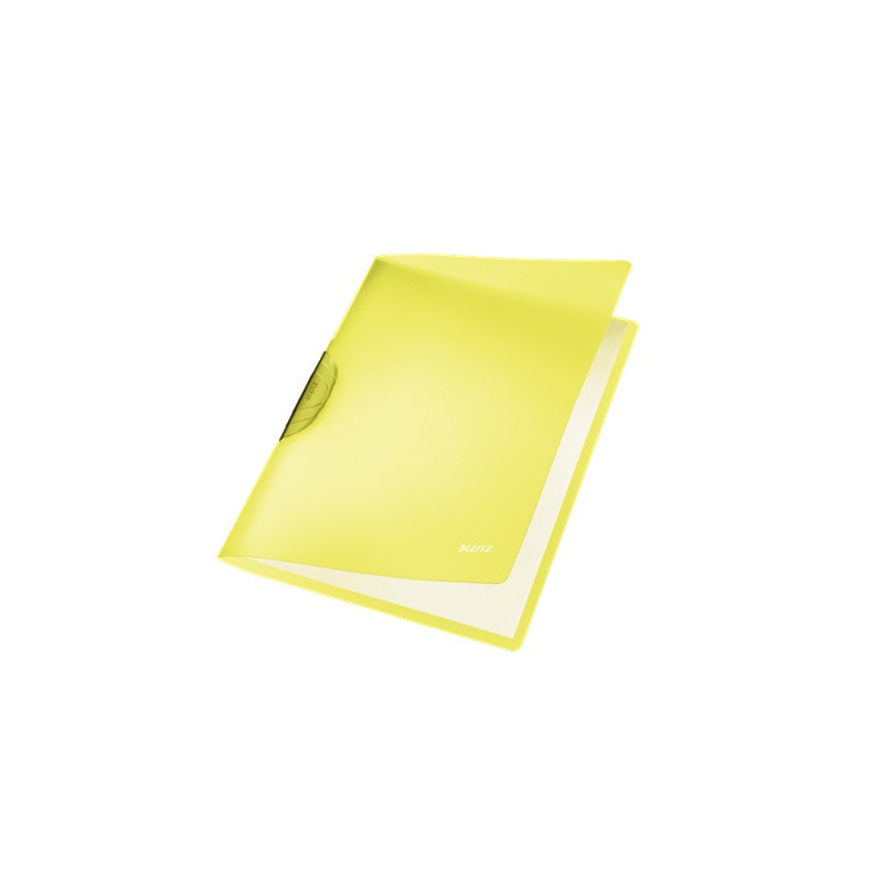 MAPPE A PINCE LEITZ A4 COLOR CLIP JAUNE
