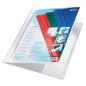 FARDE A GLISS. PLAST. A4 LEITZ 4193 BLANC PERSONNALISABLE