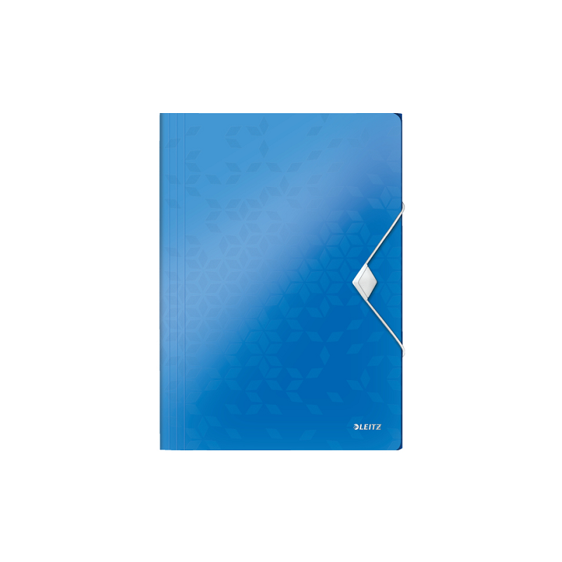 FARDE A ELAST.+RABATS A4 PP LEITZ WOW BLEU